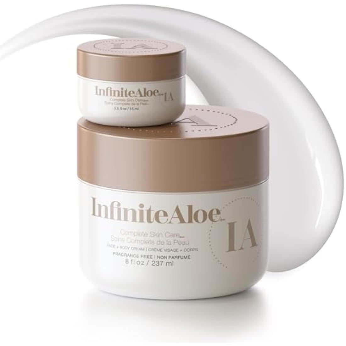InfiniteAloe Fragrance Free Aloe Vera Face & Body Moisturizer - 2 Pack