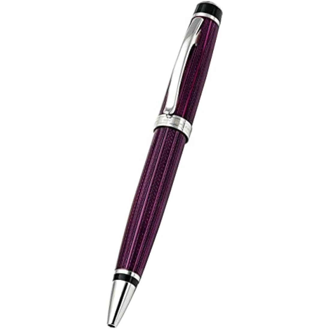 Xezo Incognito Purple Metallic Ballpoint Pen | Platinum Plated Brass
