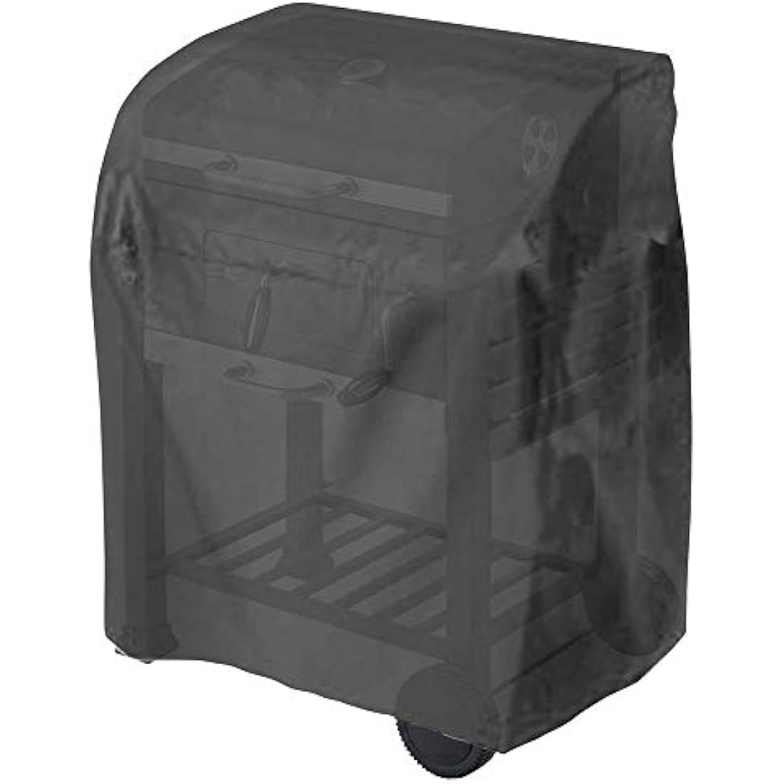 tepro Small Universal Trolley BBQ Cover – Black Waterproof PE/EVA