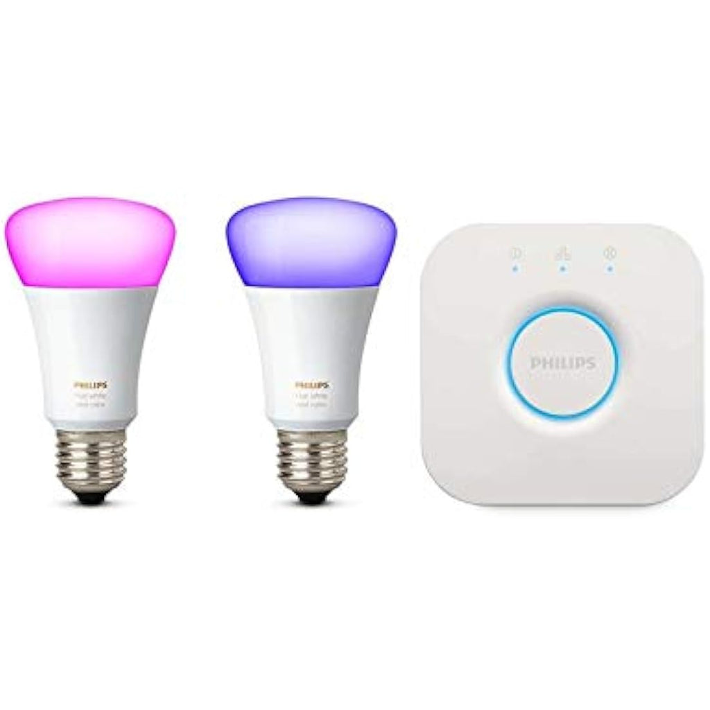 Philips Hue White and Color Ambiance E27 Smart Bulb Twin Pack | Bridge