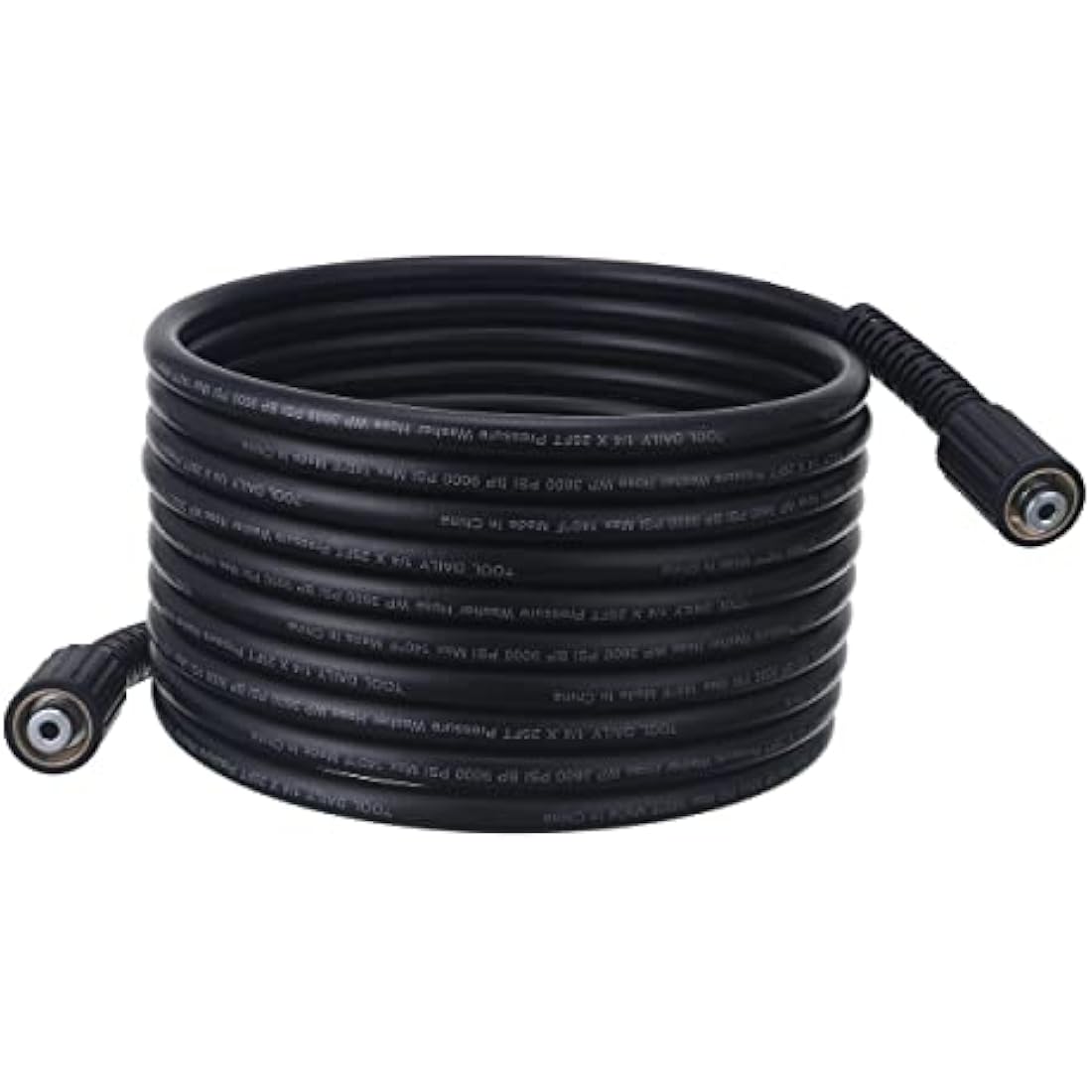 Tool Daily Pressure Washer Hose | 25 FT x 1/4 Inch | 3600 PSI M22 14mm