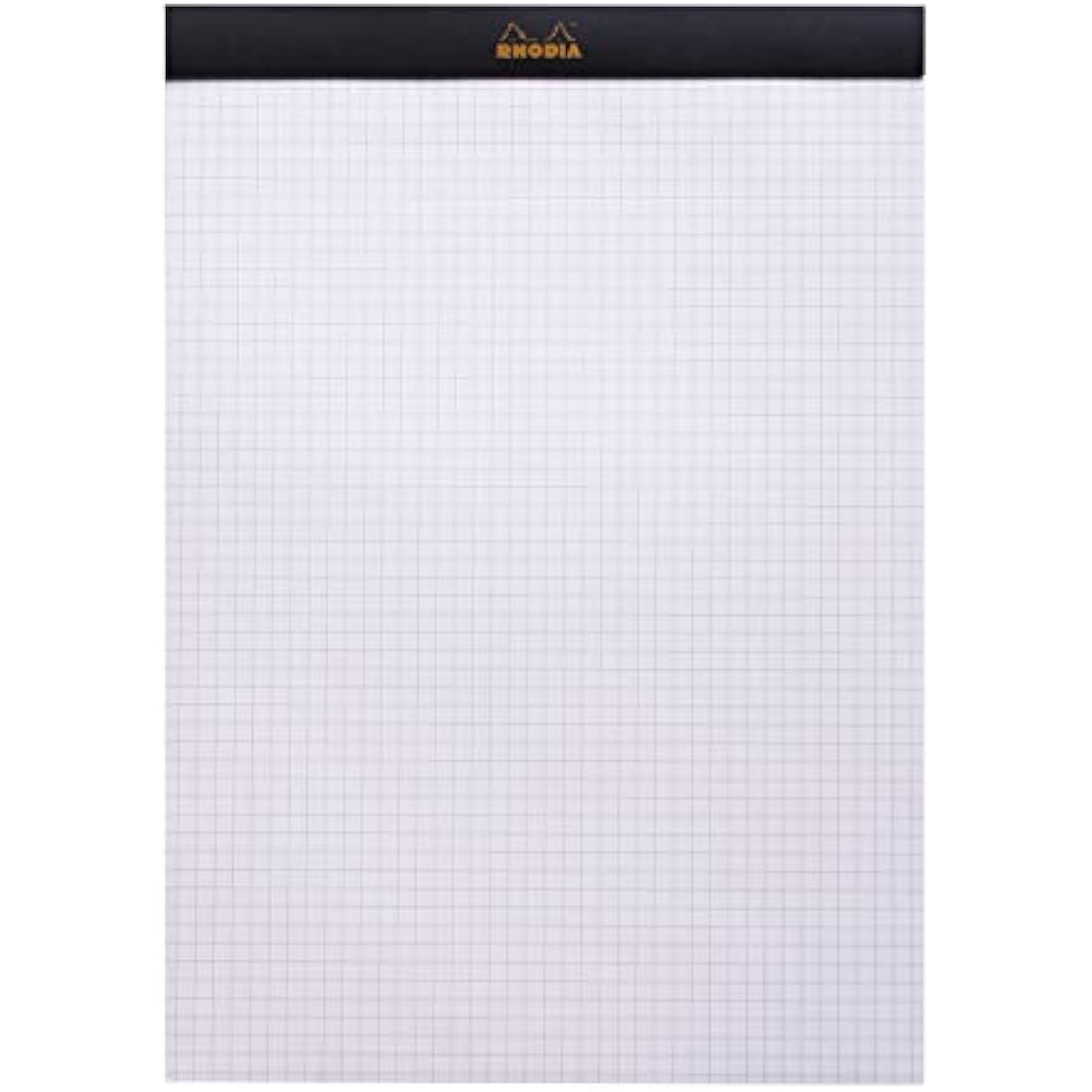 Rhodia N°18 Stapled Notepad – A4 Black 5x5 Grid 80g Paper – Pack of 5