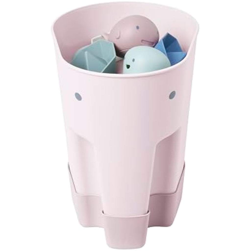 Shnuggle Ellie Bath Toy Storage Scoop – Recycled Plastic Caddy in Blush