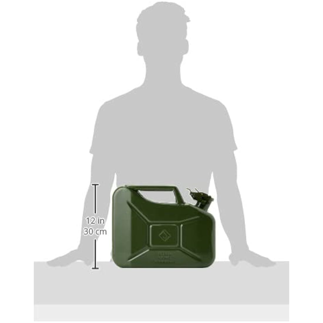 Sealey 10L Jerry Can – Green Leak-Proof Steel Fuel Storage Container