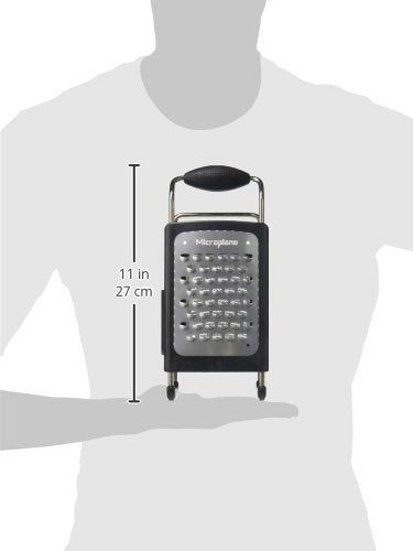 Microplane 4-Sided Box Grater – Stainless Steel with Soft Grip Handle