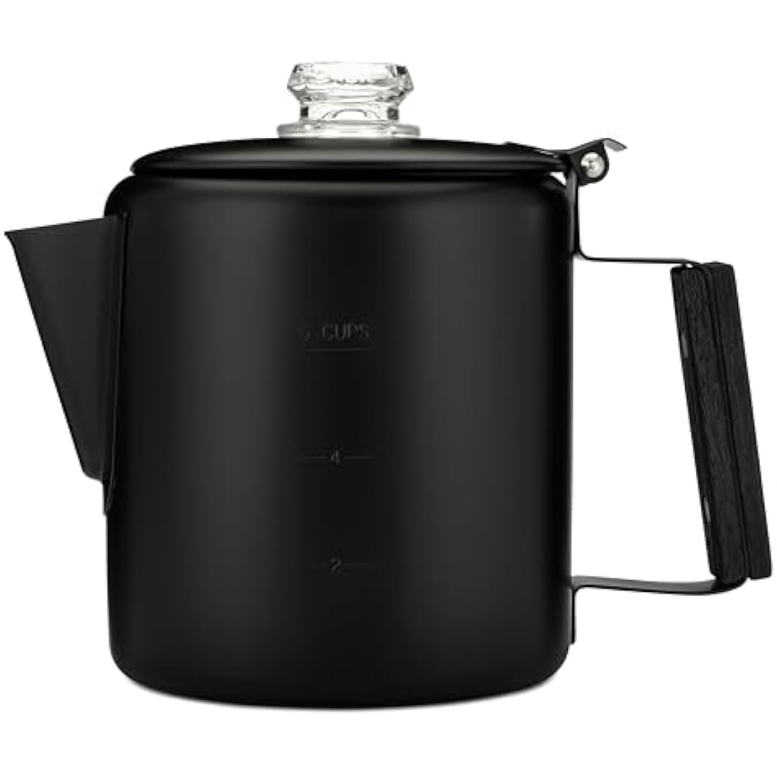 COLETTI Bozeman 6-Cup Stainless Steel Coffee Percolator – Matte Black