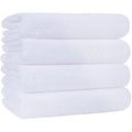 Polyte Microfibre Bath Towel - Quick Dry Lint Free Pack of 4 (White)