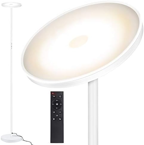 OUTON LED Floor Lamp – 30W 3000LM Modern Torchiere with Remote Control