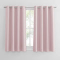PONY DANCE Pink Blackout Curtains – Thermal Eyelet Drapes, 2 Panels