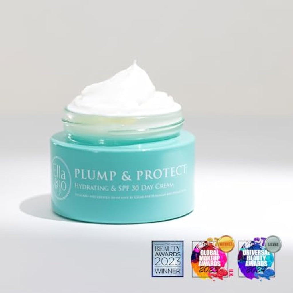 Ella & Jo Plump & Protect Day Cream | SPF 30 Hydrating Face Moisturiser