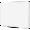 VIZ-PRO Magnetic Whiteboard | 90x60cm Silver Aluminium Dry Erase Board