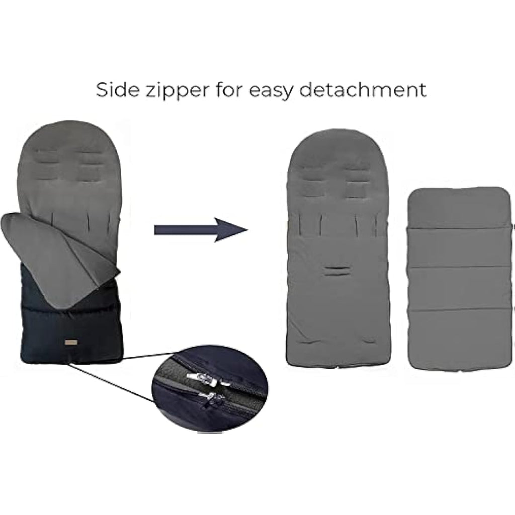 CrocnFrog Universal Stroller Footmuff – Fleece Lined Waterproof Cosy Toes