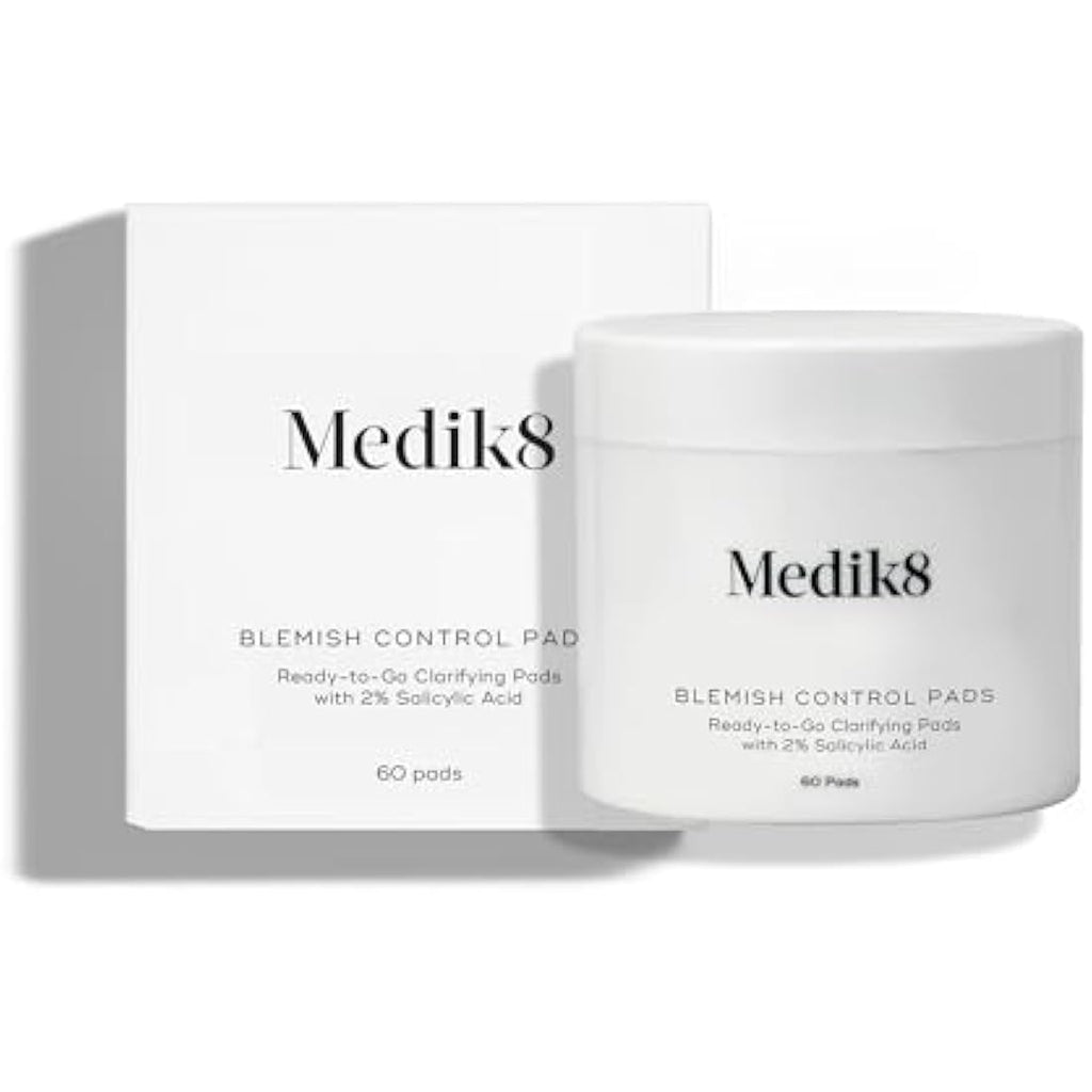 Medik8 Blemish Control Pads – 2% Salicylic Acid Clarifying Pads (60ct)