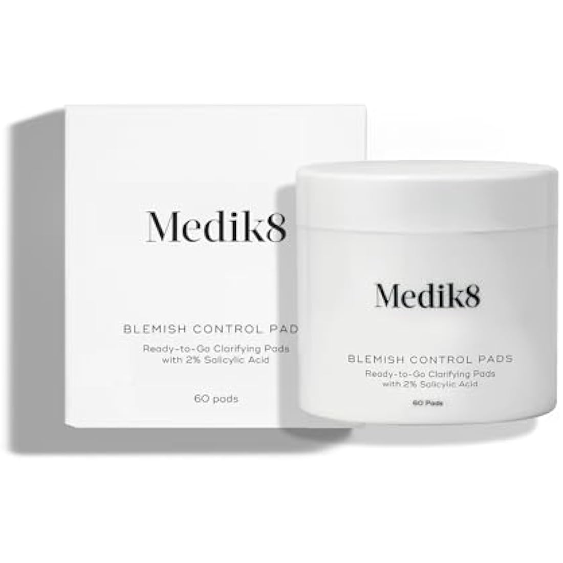 Medik8 Blemish Control Pads – 2% Salicylic Acid Clarifying Pads (60ct)