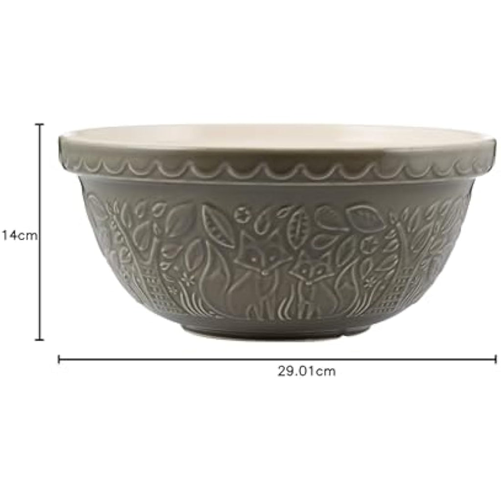 Mason Cash In The Forest Mixing Bowl – Grey Ceramic 29cm Size 12
