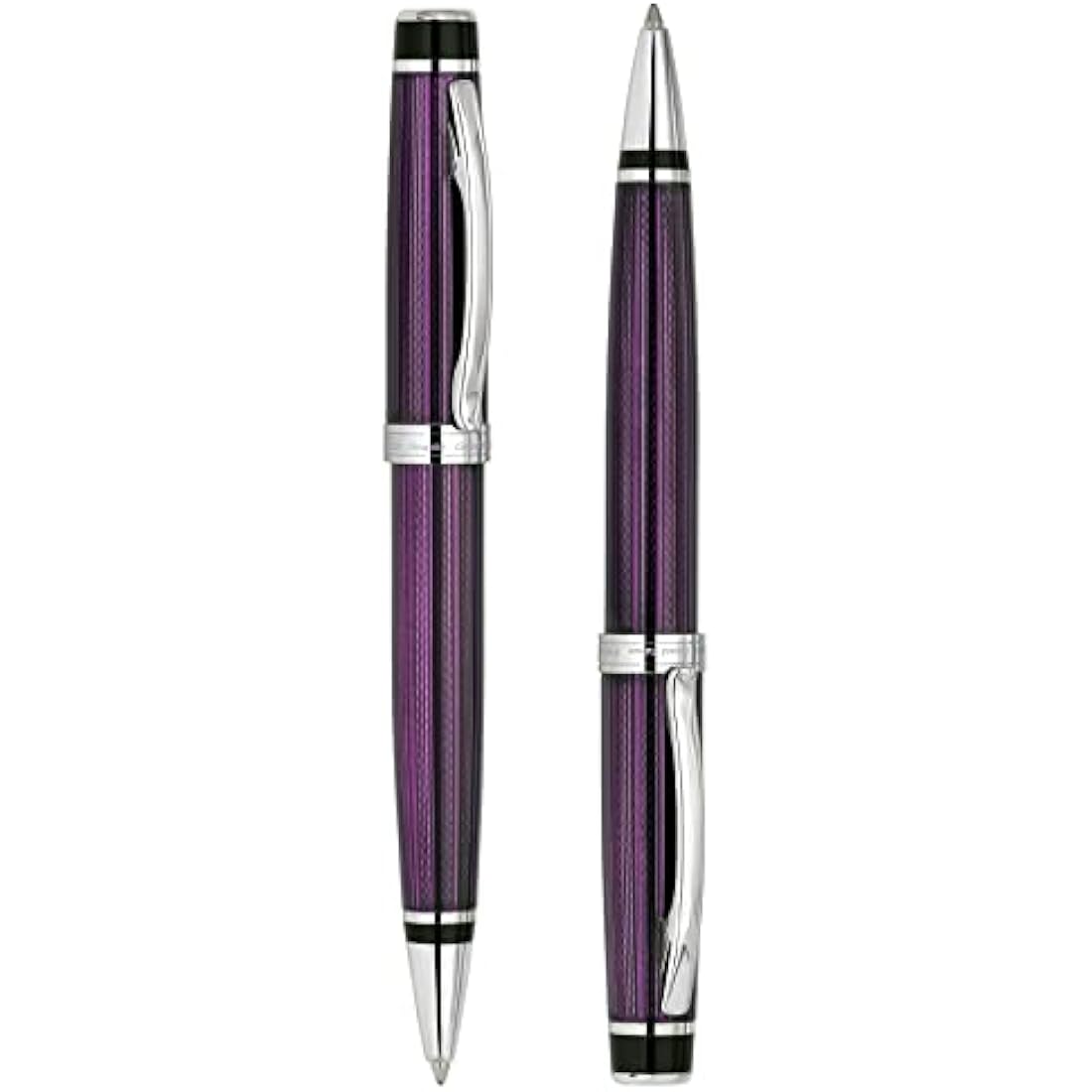 Xezo Incognito Purple Metallic Ballpoint Pen | Platinum Plated Brass