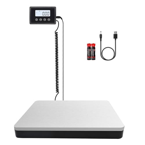 UNIWEIGH 440lb Digital Shipping Scale – Stainless Steel Postal Scale