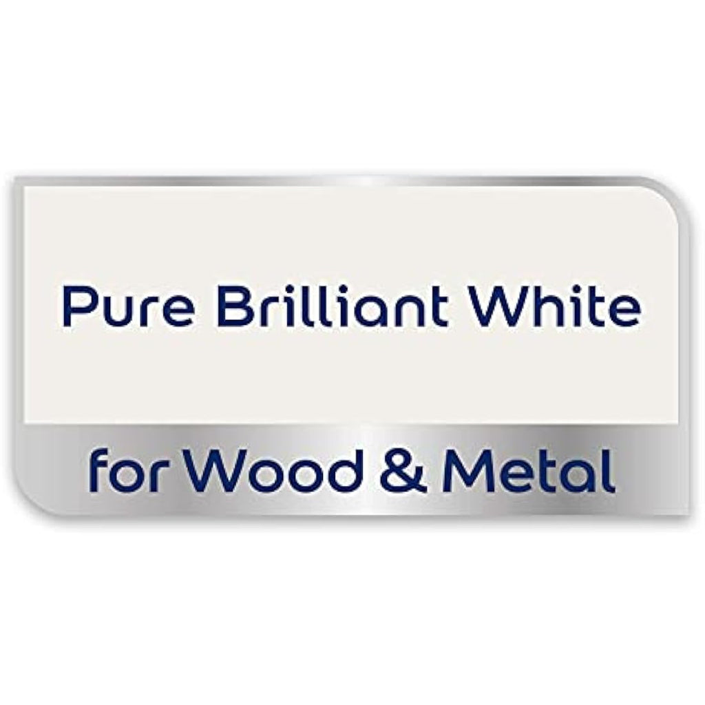 Dulux Non Drip Gloss Wood and Metal Paint - Pure Brilliant White 2.5L