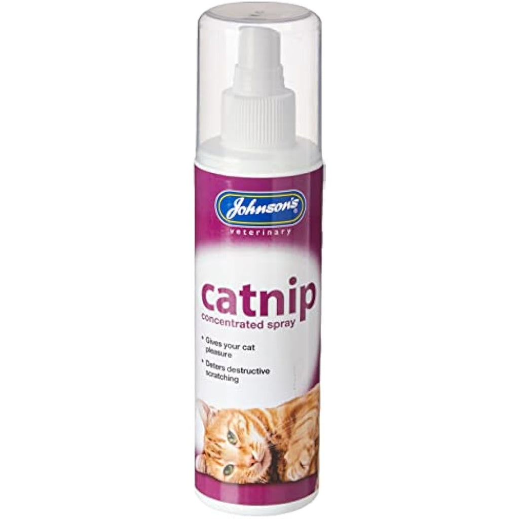 Johnsons Veterinary Catnip Spray – Natural Catnip Oil for Toys & Bedding