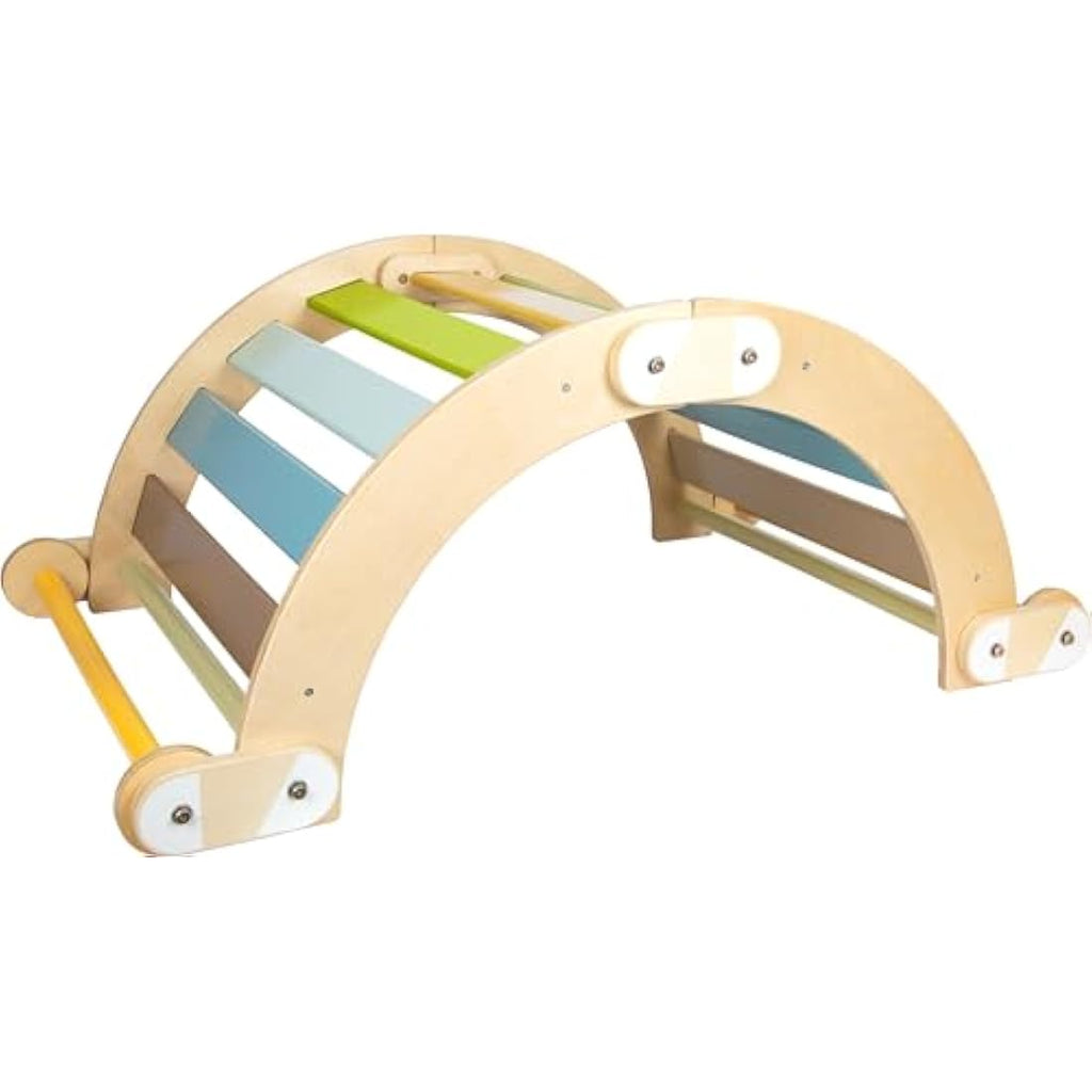 small foot Wooden Climbing Seesaw Adventure – Kids Indoor Exercise Toy