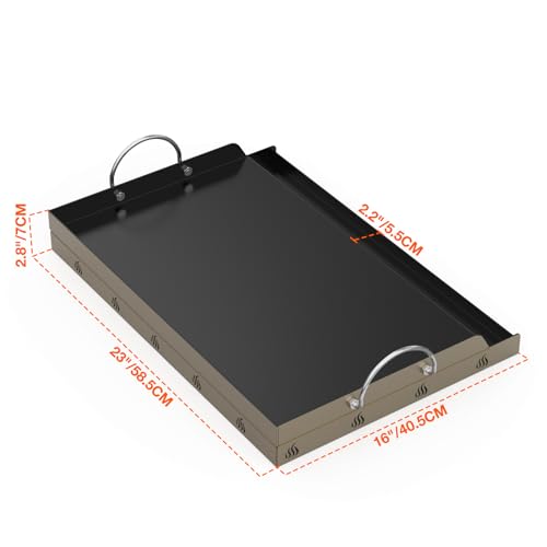 Onlyfire Non-Stick Ceramic Griddle Plancha for BBQ Gas & Charcoal Grills