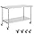 VEVOR Stainless Steel Work Table | 30x60x38 Inch NSF Prep Table with Wheels