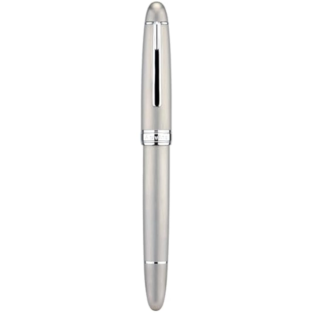 Asvine J16 Brushed Titanium Fountain Pen | JoWo EF Nib Piston Filler