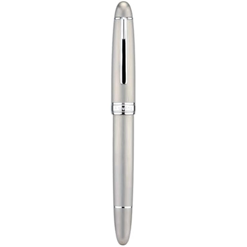 Asvine J16 Brushed Titanium Fountain Pen | JoWo EF Nib Piston Filler