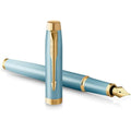 Parker IM Fountain Pen – Turquoise Green Gradient with Gold Trims