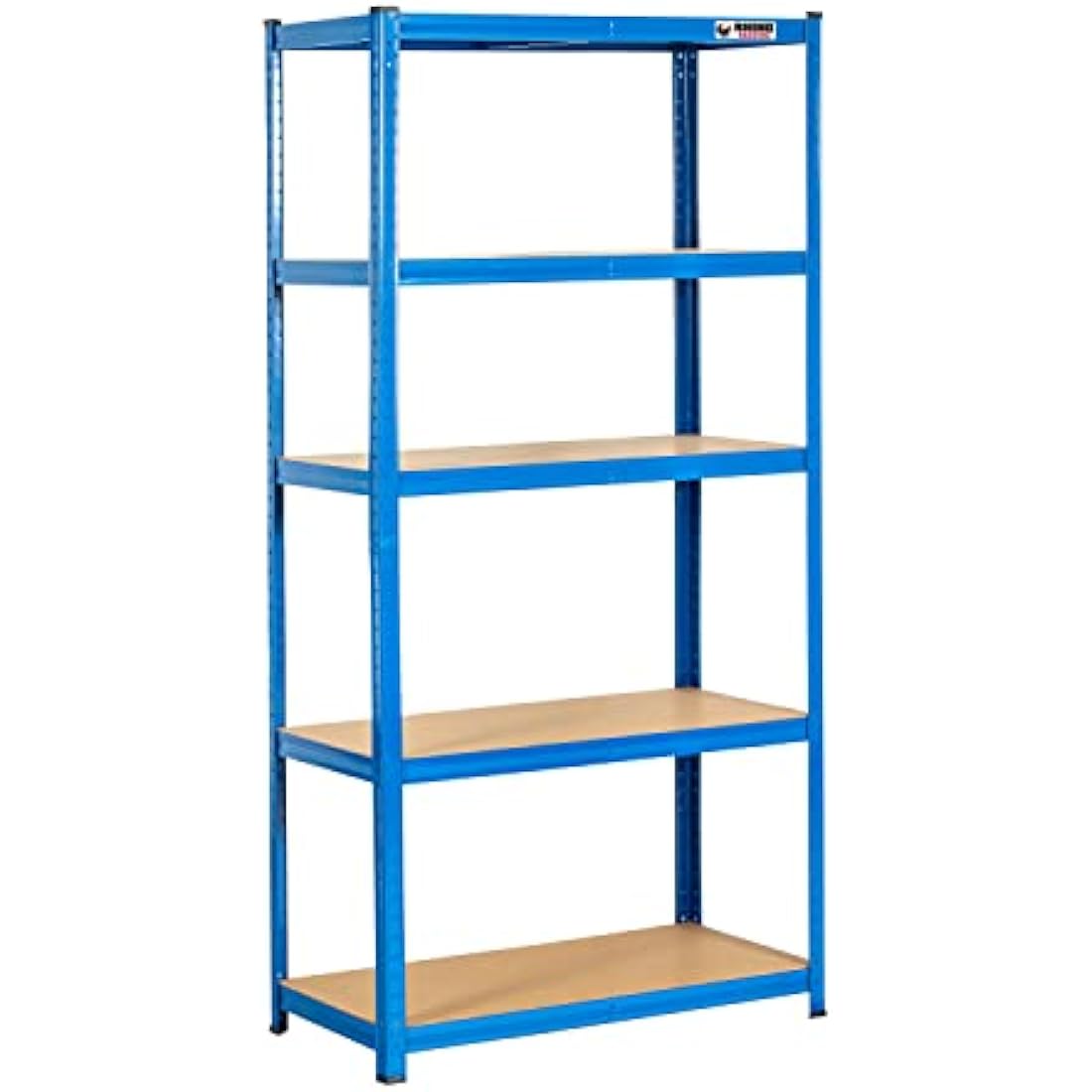 Rhino Racking Heavy-Duty Garage Shelving – 2 Bays, 5 Tier Blue Metal