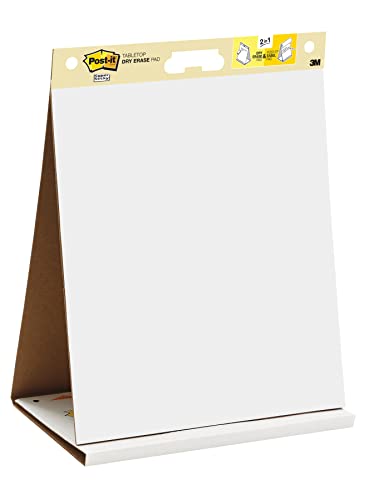 Post-it Super Sticky Meeting Chart – 584x508mm White Pad, 20 Sheets