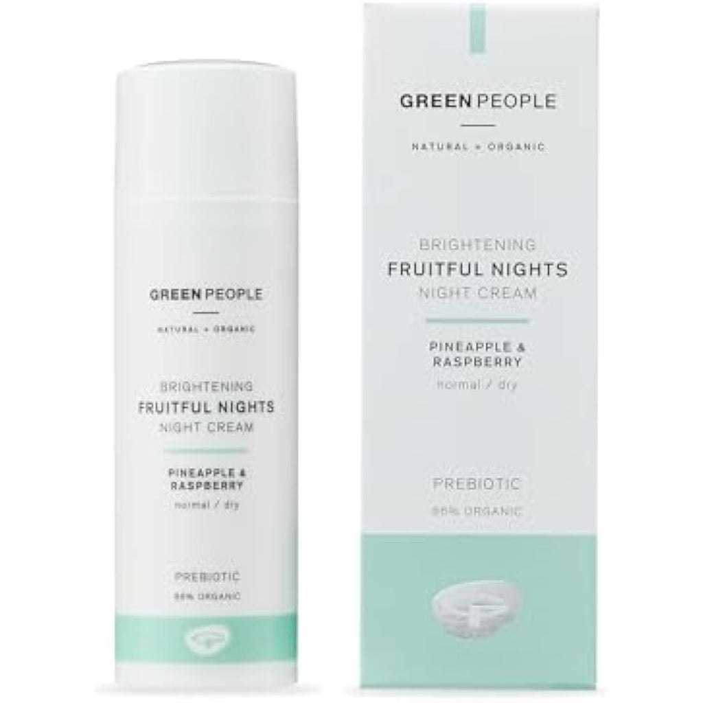 Green People Fruitful Nights Night Cream | Organic Rosehip & Prebiotics
