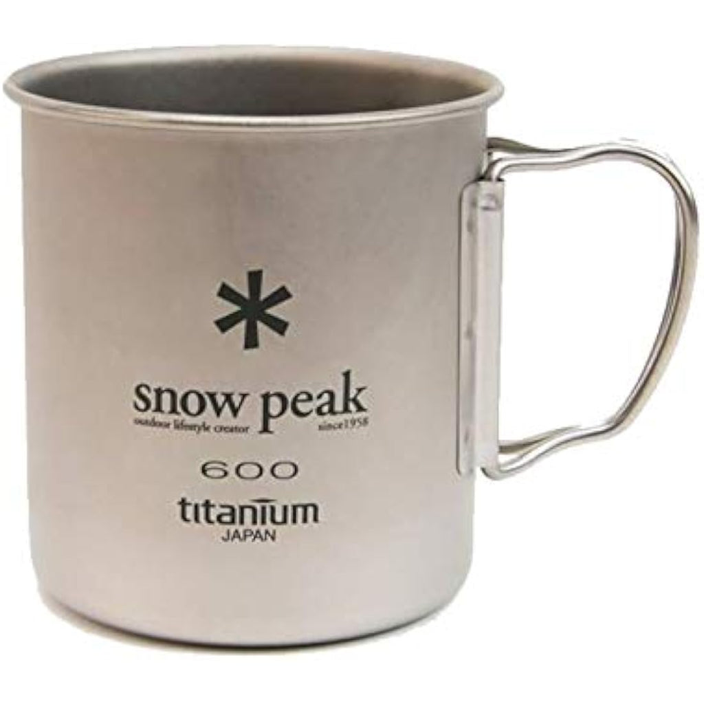 Snow Peak Titanium Single Cup – 600ml Ultralight Backpacking Mug