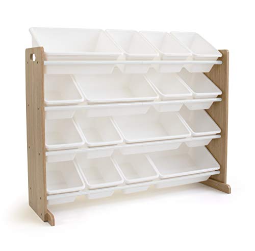 Humble Crew Journey Extra-Large Wooden Toy Organiser | 16 Bins | Natural