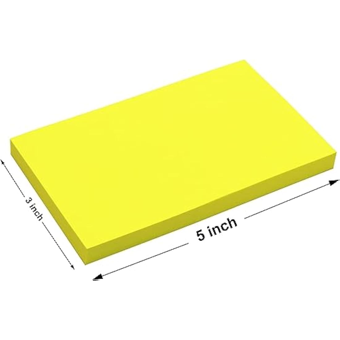 3x5 Large Sticky Notes | 24 Bulk Pads Neon Self-Stick Pads