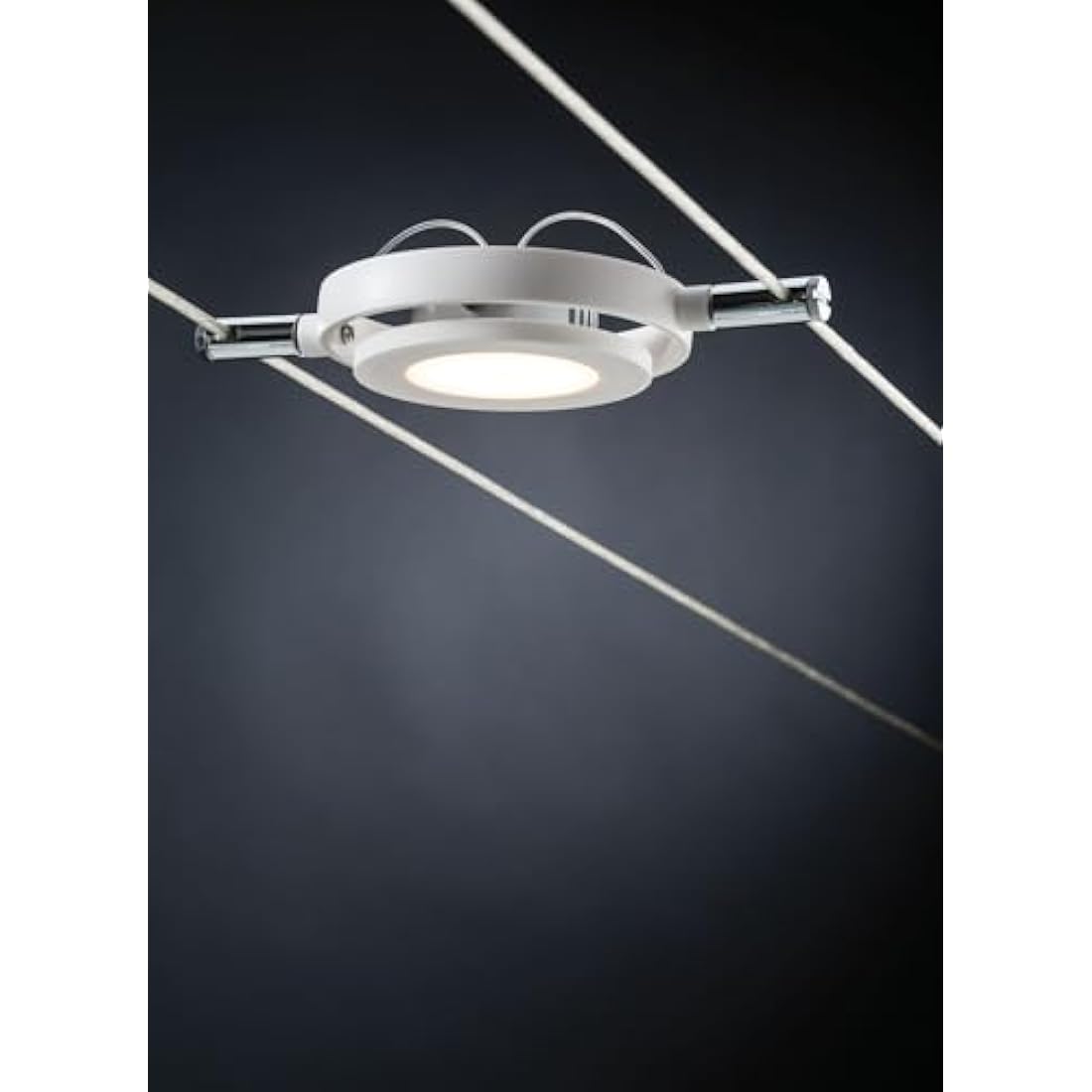 Paulmann RoundMac LED Wire System - 6 Spot Lights, 10m, White Matte