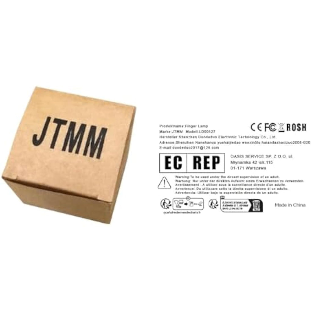 JTMM LED Finger Thumb Lights - 6 Pack Magic Trick Party Props | Red