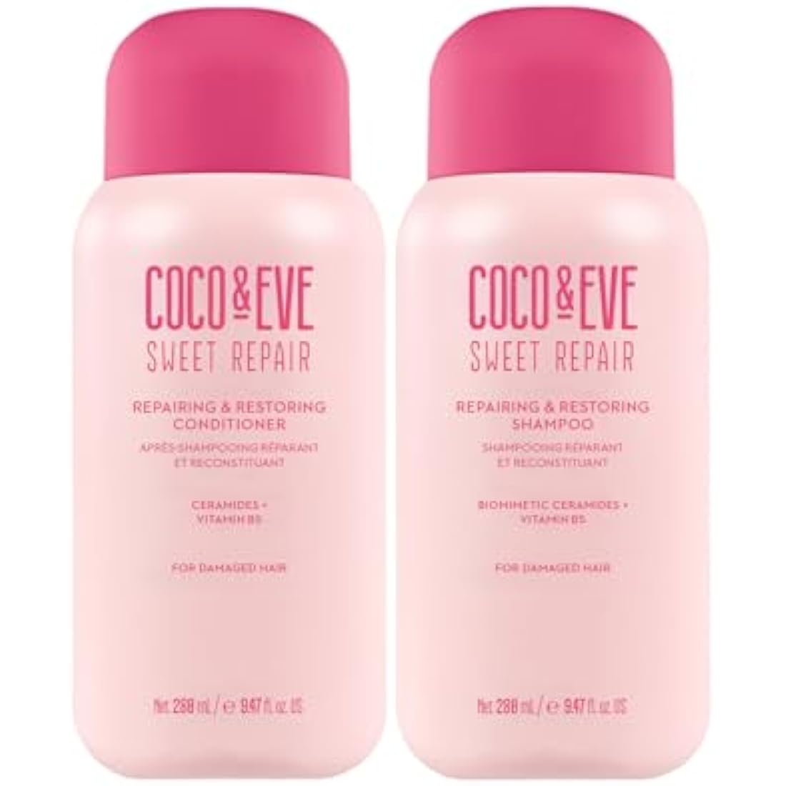 Coco & Eve Sweet Repair Shampoo & Conditioner Set for Damaged Hair