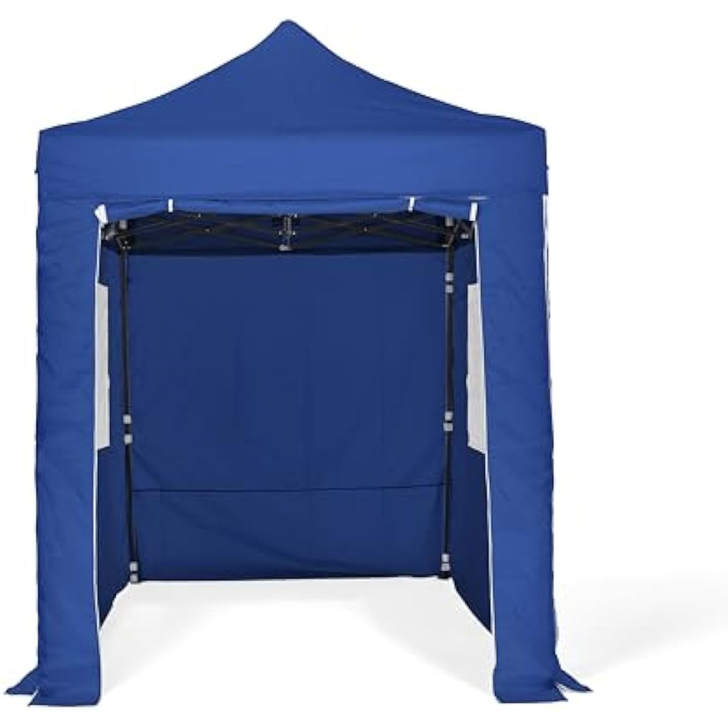 All Seasons Gazebos 3x2m Heavy Duty Pop Up Gazebo with Side Walls - Blue