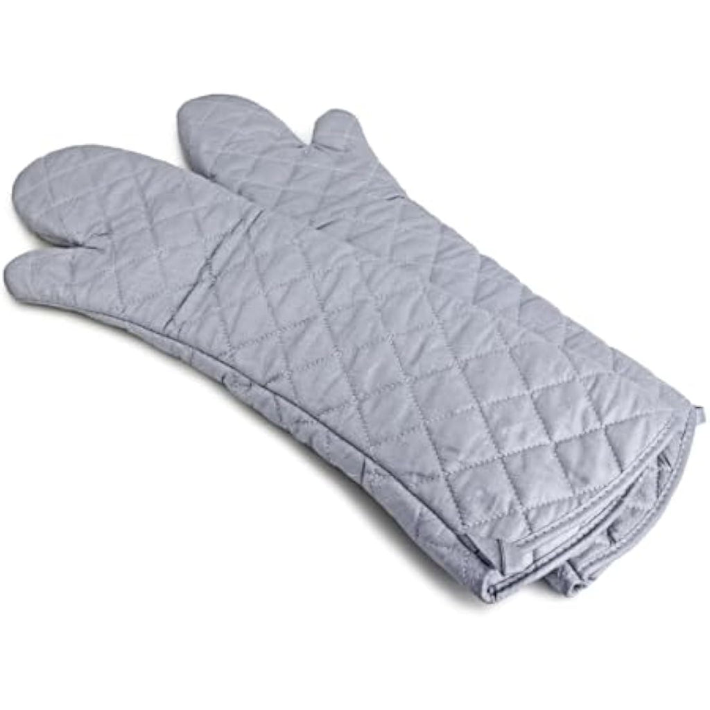 Jolof Store Heat Resistant Oven Mitts – 23 Inch Extra Long Cotton BBQ Gloves