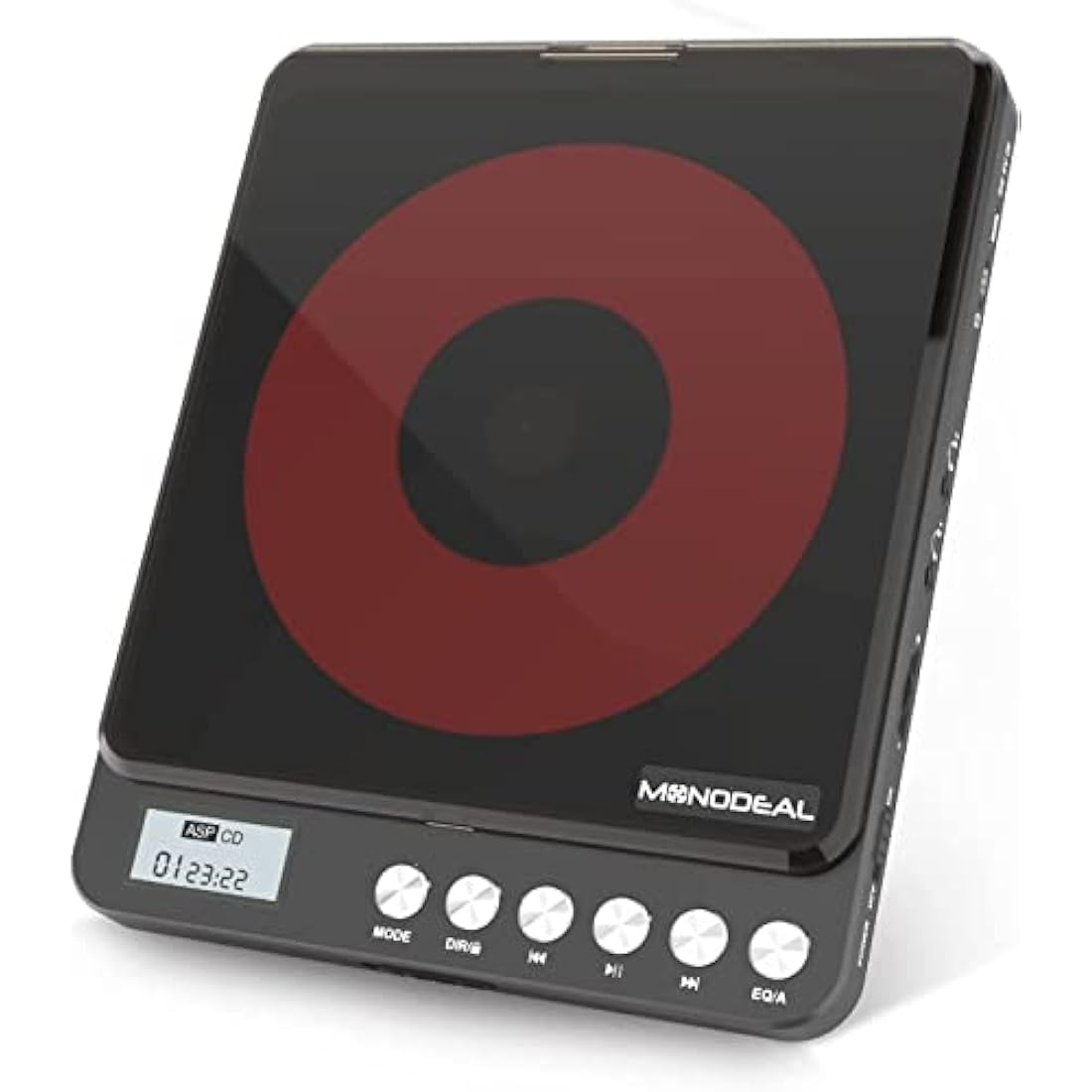 MONODEAL Portable CD Player with Speakers | Rechargeable & Dual Jack
