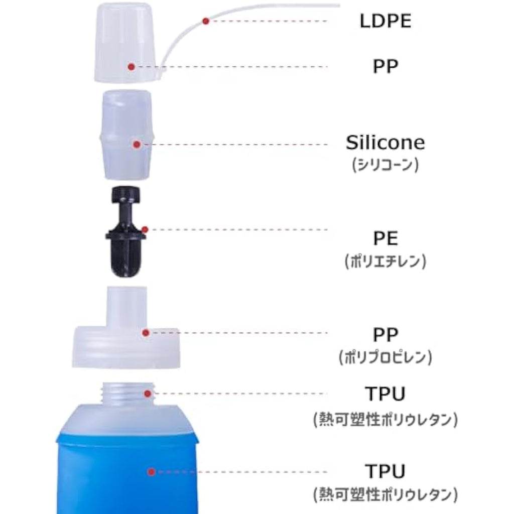 Azarxis TPU Soft Flask – Collapsible Running Water Bottle for Hydration