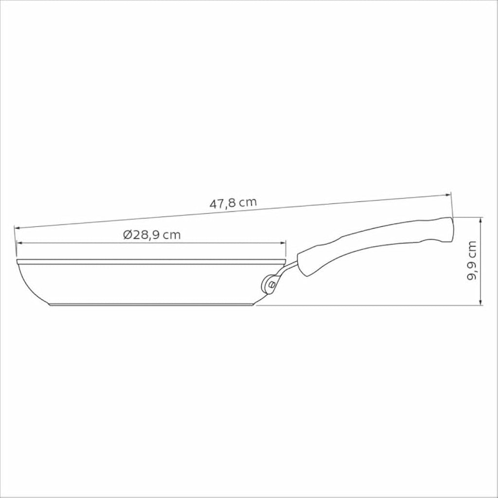 Tramontina Non-Stick Induction Frying Pan | 28cm Silicone Handle Skillet