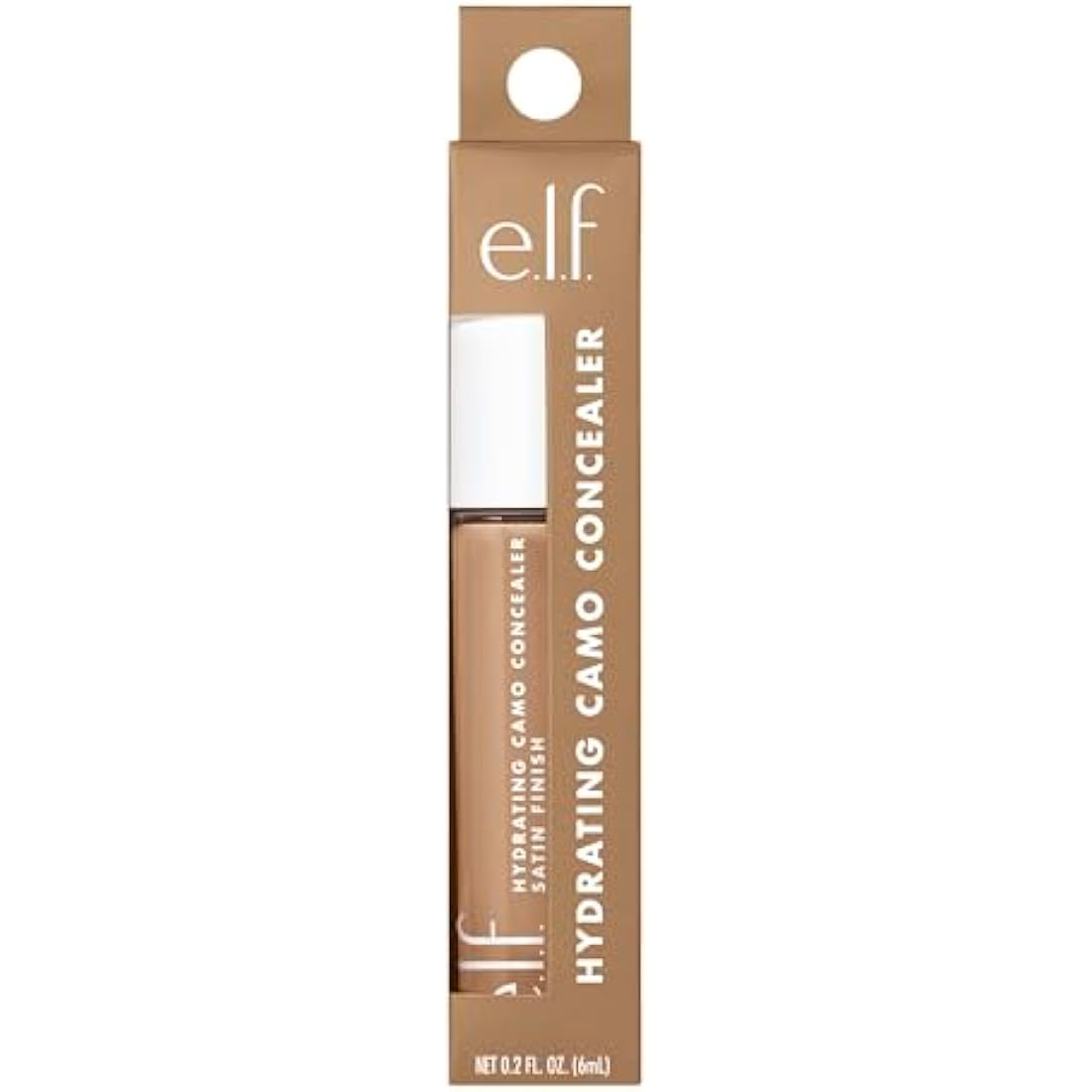 e.l.f. Hydrating Satin Camo Concealer – Full Coverage – Tan Walnut