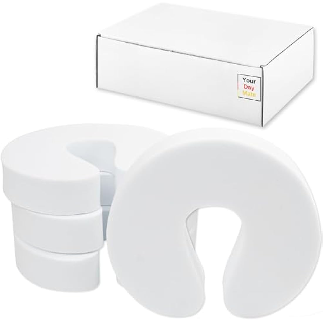 Door Finger Guards – 4 Pack White Foam Baby Safety Stoppers