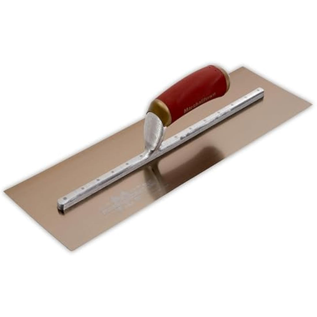 Marshalltown 14x5 Gold Stainless Steel Plastering Trowel | DuraSoft