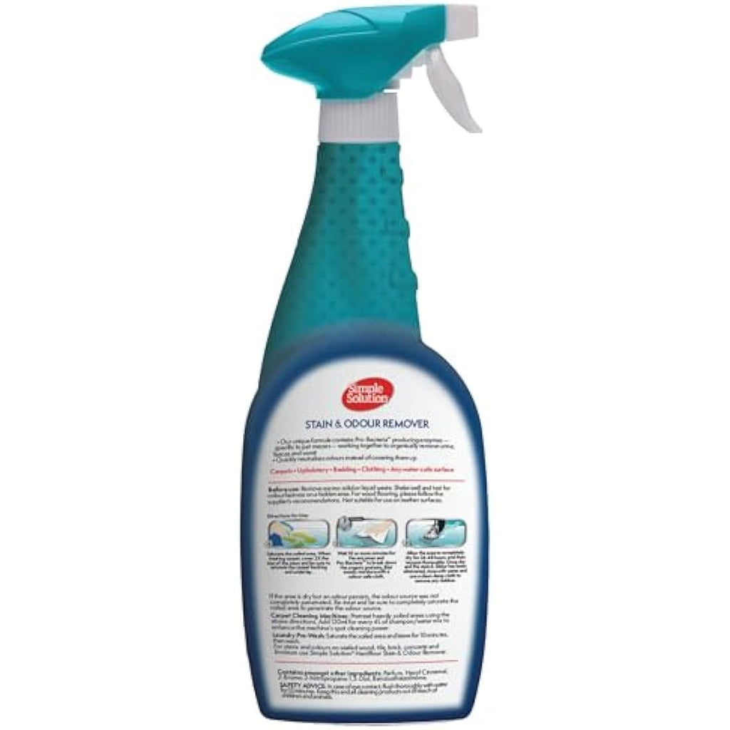 Simple Solution Enzymatic Dog Stain and Odour Remover Cleaner – 750ml