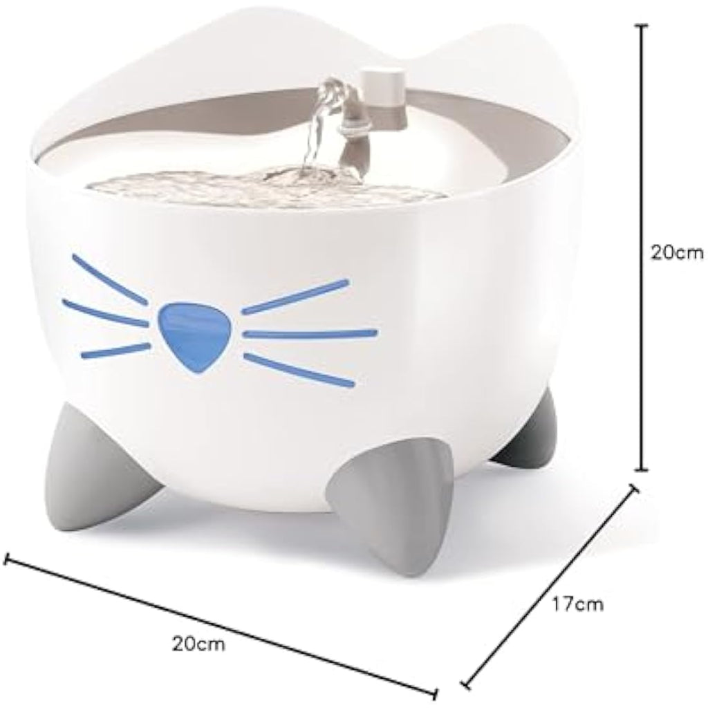Catit PIXI Smart Water Fountain – WiFi Enabled Cat Fountain, White