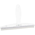 iDesign Shower Squeegee with Suction Cup – Clear Plastic Window Wiper