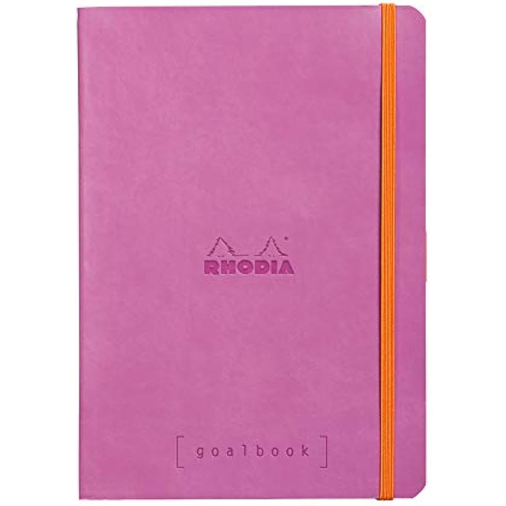 Rhodia Goalbook A5 Dotted Notebook – Lilac Faux Leather Bullet Journal